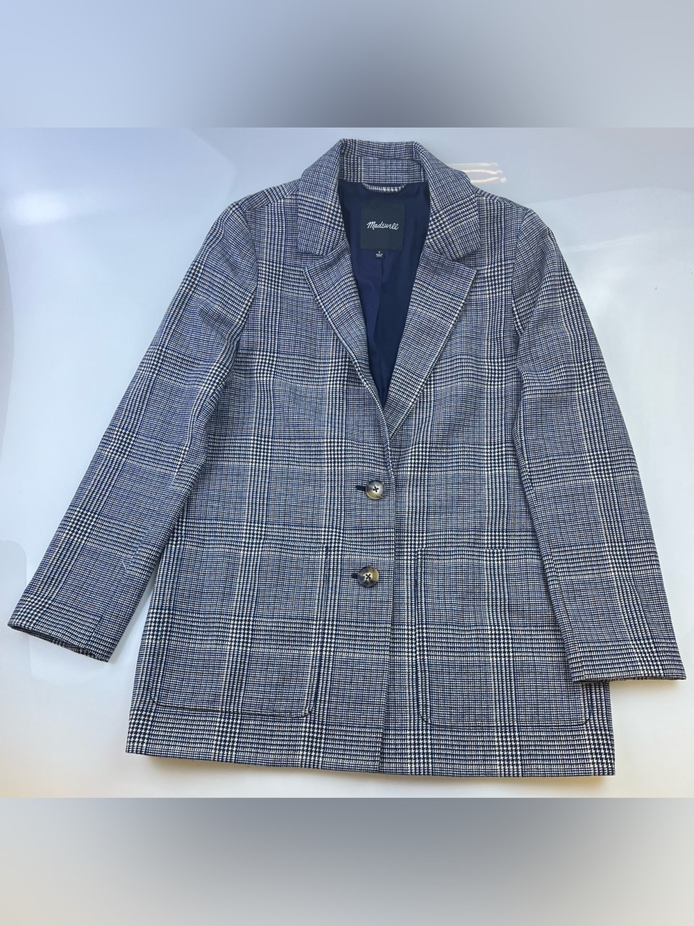 Madewell Plaid Blazer N260-51